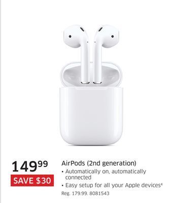The Source Apple airpods (2nd generation) offer