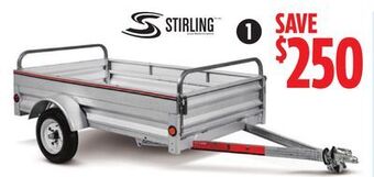 Canadian Tire Stirling 4x7' galvalume plus box trailer offer