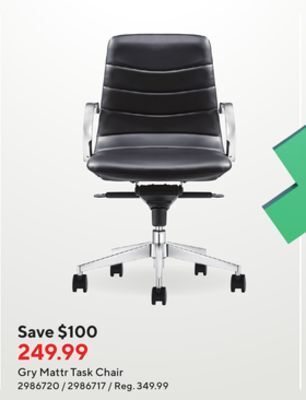 Staples Gry mattr task chair offer