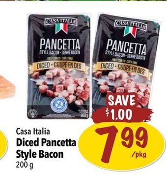 Farm Boy Casa italia diced pancetta style bacon offer