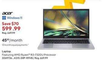 Staples Acer laptop offer