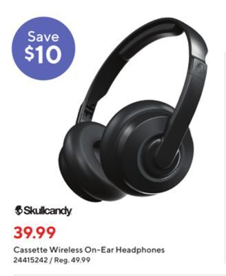 Staples Skullcandy cassette wireless on-ear headphones offer