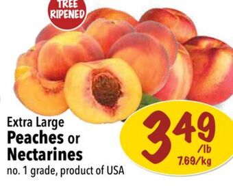 Farm Boy Extra large peaches or nectarines offer