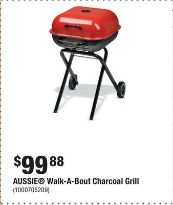 Home Depot Aussie® walk-a-bout charcoal grill offer