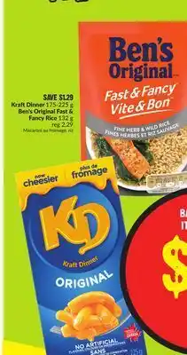 FreshCo Kraft dinner 175-225 g ben's fast 132 g offer