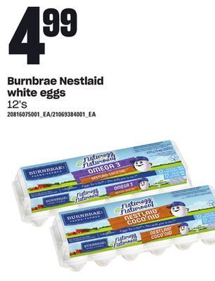 Zehrs Markets Burnbrae nestlaid white eggs, 12's offer