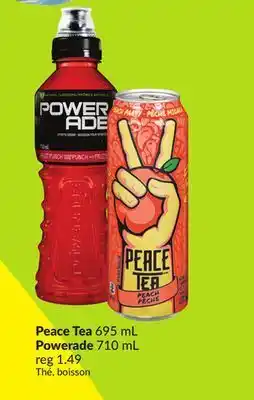 FreshCo Peace tea 695 ml powerade 710 ml offer