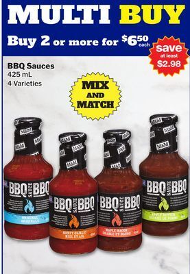 M & M Food Market Bbq sauce offer
