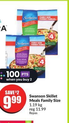 FreshCo Swanson skillet meals family size 1.19 kg offer