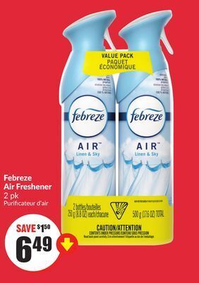 FreshCo Febreze air freshener 2 pk offer