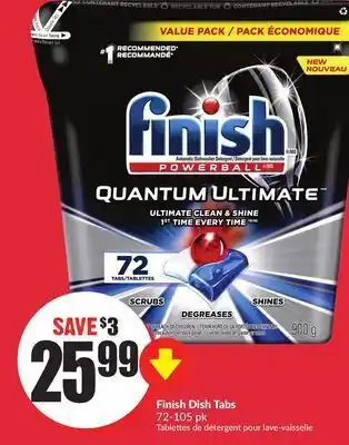 FreshCo Finish dish tabs 72-105 pk offer