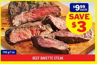 M & M Food Market Beef bavette steak offer