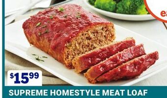 M & M Food Market Supreme homestyle meat loaf offer