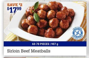 M & M Food Market Sirloin beef meatballs offer