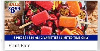 M & M Food Market Fruit bars offer