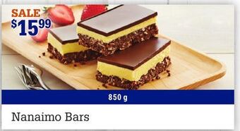 M & M Food Market Nanaimo bars offer