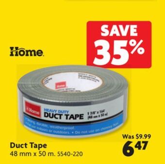 Home Hardware Duct tape offer