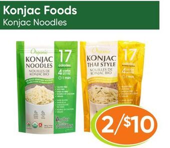 Healthy Planet Konjac foods konjac noodles offer