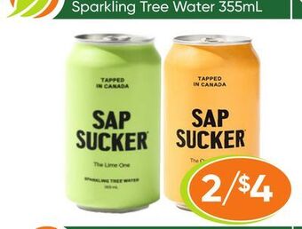 Healthy Planet Sapsucker sparkling tree water offer