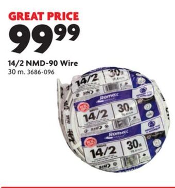 Home Hardware 14/2 nmd-90 wire offer