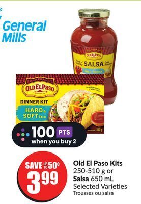 Chalo FreshCo Old el paso kits 250-510 g or salsa 650 ml selected varieties offer