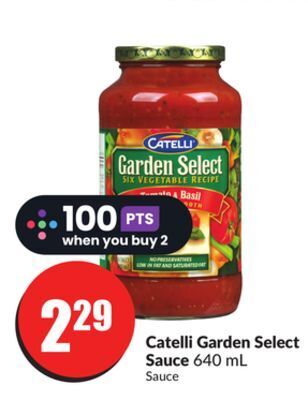 Chalo FreshCo Catelli garden select sauce 640 ml offer