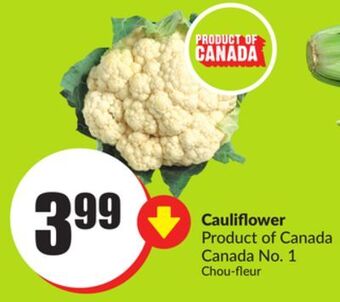 Chalo FreshCo Cauliflower product of canada canada no. 1 offer