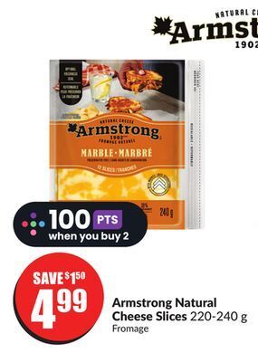 Chalo FreshCo Armstrong natural cheese slices 220-240 g offer