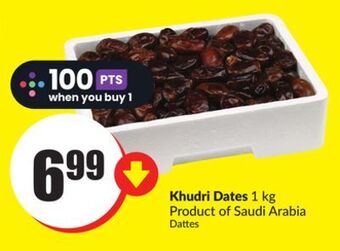 Chalo FreshCo Khudri dates 1 kg product of saudi arabia offer