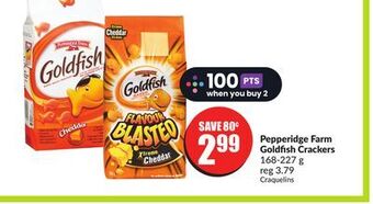 Chalo FreshCo Pepperidge farm goldfish crackers 168-227 g offer
