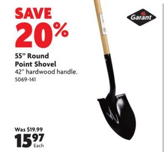 Home Hardware 55 round point shovel offer
