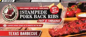 Giant Tiger Butcher's selection stampede bbq pork back ribs offer