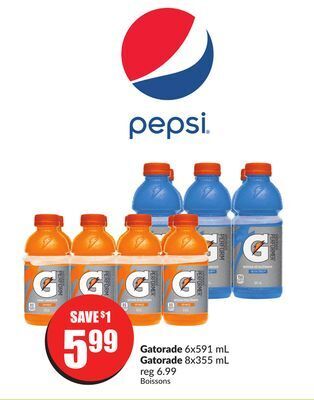 Chalo FreshCo Gatorade 6x591 ml gatorade 8x355 ml offer