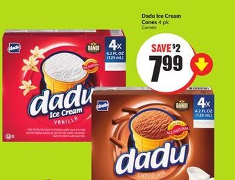 Chalo FreshCo Dadu ice cream cones 4 pk offer