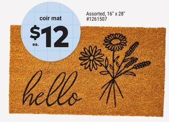 Giant Tiger Coir mat offer