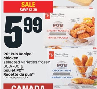 Valu-mart Poulet pc recette du pub 600/700 g offer