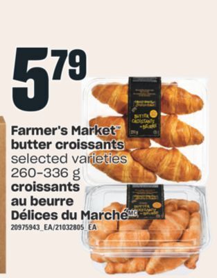 Valu-mart Croissants au beurre délices du marché, 260-336 g offer