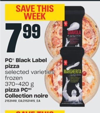 Valu-mart Pizza pc collection noire 370-420 g offer