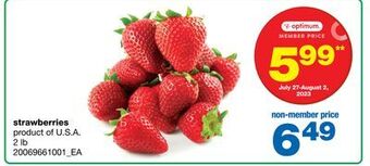 Wholesale Club Strawberries, 2 lb offer