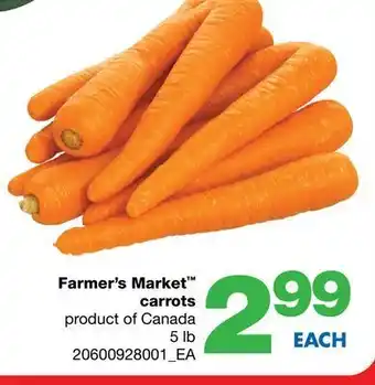 Wholesale Club Farmer's market™ carrots, 5 lb offer
