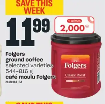Café moulu folgers