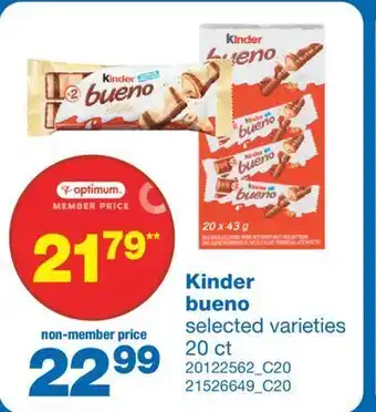 Wholesale Club Bueno, 20 ct offer