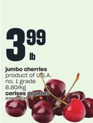 Valu-mart Cerises géantes offer