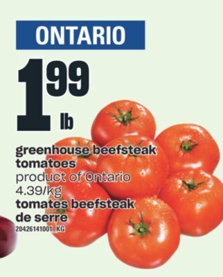 Valu-mart Tomates beefsteak de serre offer
