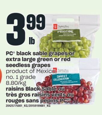 Valu-mart Raisins black sable ou très gros raisins verts ou rouges sans pépins pc offer