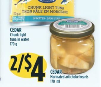Marché Adonis Cedar chunk light tuna in water offer