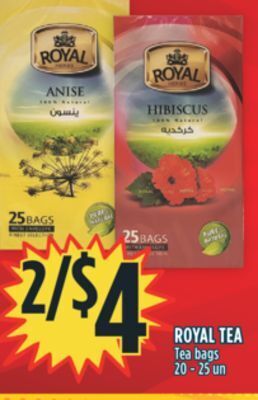 Marché Adonis Royal tea bags offer