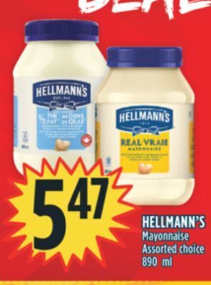 Marché Adonis Hellmann's mayonnaise offer