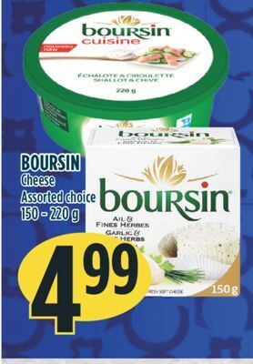 Marché Adonis Boursin cheese offer