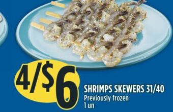 Marché Adonis Shrimps skewers 31/40 offer